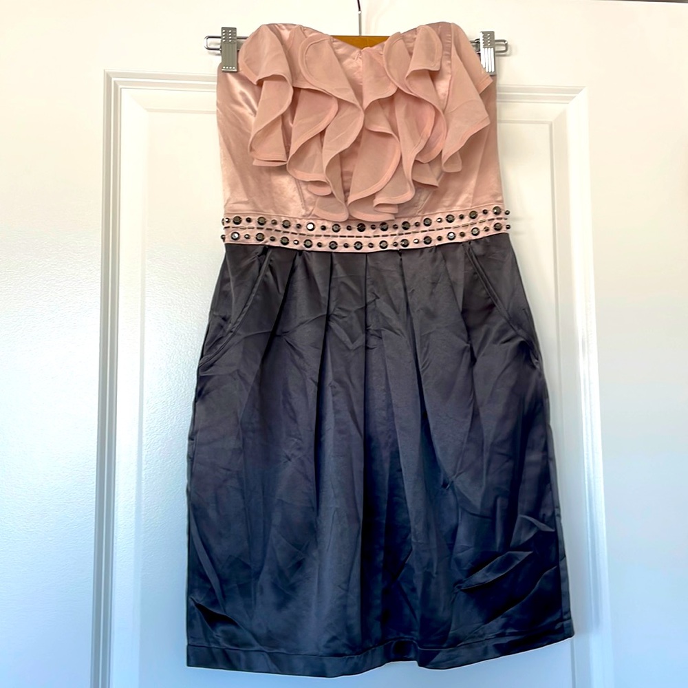 Strapless dress (with pockets) by Lipsy London (size 4)